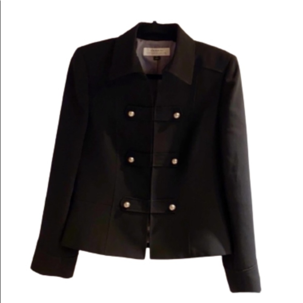 TAHARI Arthur S. Levine Black Military Style Designer Blazer!!!